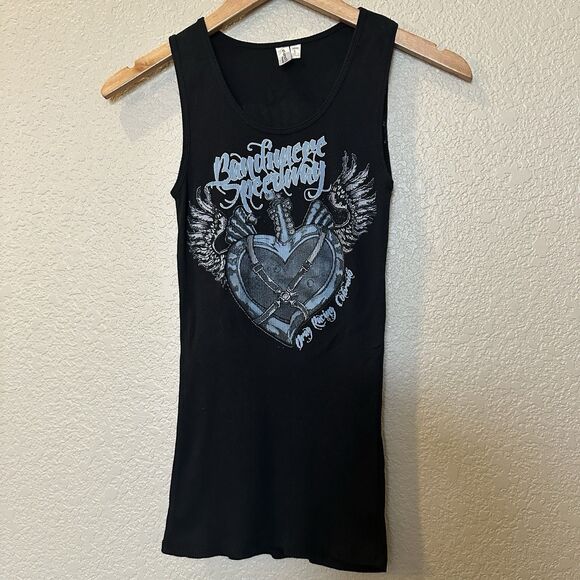 Bandimere Speedway Women’s Ribbed Tank Top Slim Fitting Large vintage - Picture 1 of 7